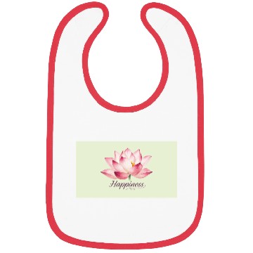 Discover Serene Lotus Happiness Design Bibs