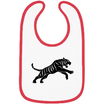 Discover Tiger Attack Silhouette Bibs