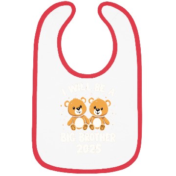 Discover Teddy Bear Big Bro 2025 Bibs | Pregnancy Announceme