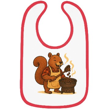 Discover Cozy Squirrel Coffee Roast Design Bibs