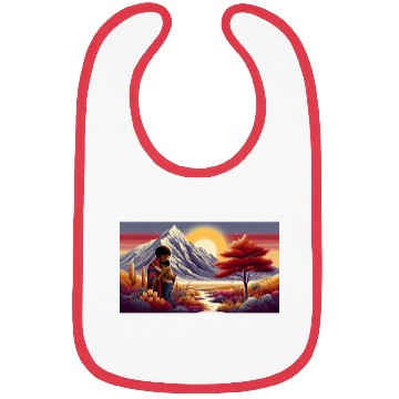 Discover Embracing Nature Sunset Scene Bibs