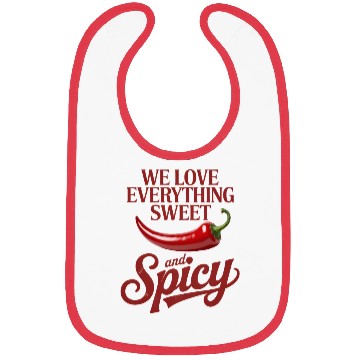 Discover Spicy Sweet Chili Pepper Design Bibs