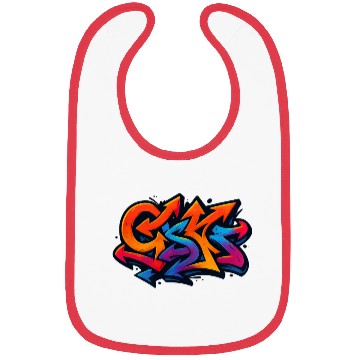 Discover Vivid Graffiti Arrow Art Design Bibs