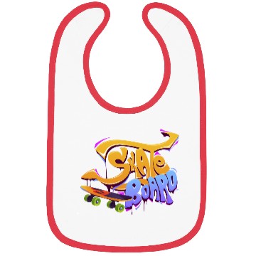 Discover Skateboard Graffiti Art Design Bibs