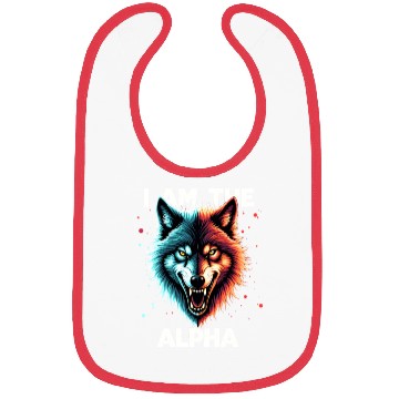 Discover I Am The Alpha Wolf Bibs