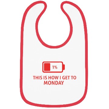 Discover Battery Icon with Monday Motivation Bibs