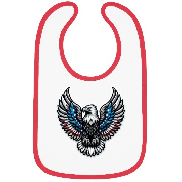 Discover Patriotic Eagle Emblem Bibs