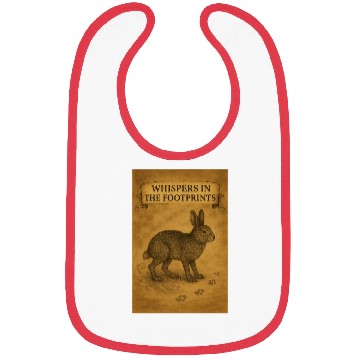 Discover Whispers in the Footprints Rabbit Design Bibs