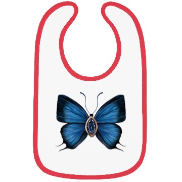 Discover September Sapphire Blue Butterfly Gemstone Design Bibs