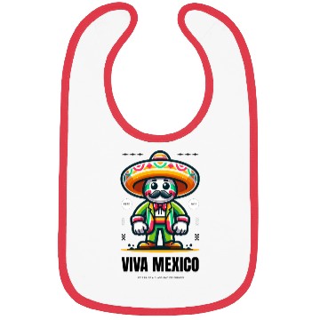 Discover Vibrant Mexican Fiesta Character Design Bibs