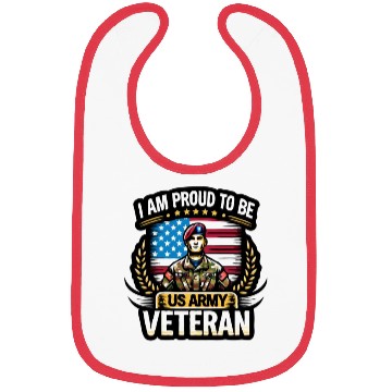 Discover Proud US Army Vet Emblem Bibs