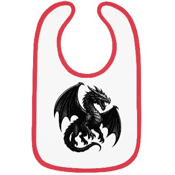 Discover Dragon Design - Minimalist Mythical Creature Bibs