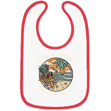 Discover Work From Tropical Beach – Digital Nomad Summer  Bibs