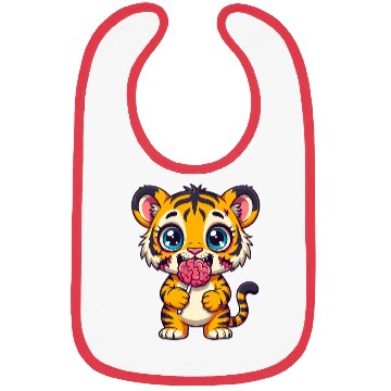 Discover Cute Zombie Tiger Cub Bibs