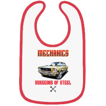 Discover Muscle Car Classic Mechanics Design Bibs