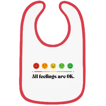 Discover All feelings are OK - Mental Health Awareness Bibs