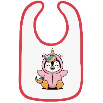 Discover Colorful Unicorn Penguin Costume Bibs