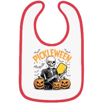 Discover Pickleween Pickleball Player Funny Halloween Bibs
