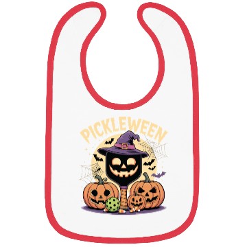 Discover Pickleween Pickleball Player Spooky Halloween Bibs
