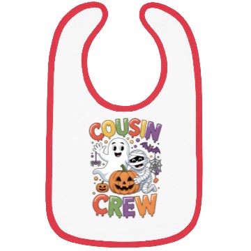 Discover Halloween Cousin Crew with Cute Mummy and Ghost Bibs