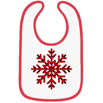 Discover Plaid Snowflake Holiday Pattern Bibs