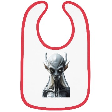 Discover Futuristic Alien Creature Illustration Bibs
