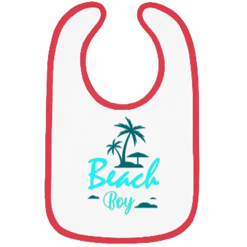 Discover Neon Beach Boy Nostalgia Design Bibs