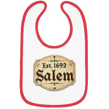 Discover Vintage Salem Establishment Logo Design Bibs