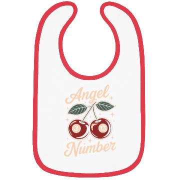 Discover Angel Number 313 Retro Cherry Bibs