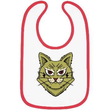 Discover cat green Bibs