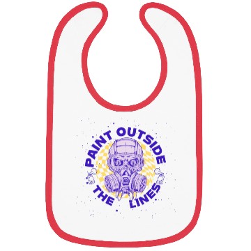 Discover Paint Outside the Lines Graphic Bibs