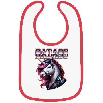 Discover Unicorn Badass Leather Jacket Design Bibs