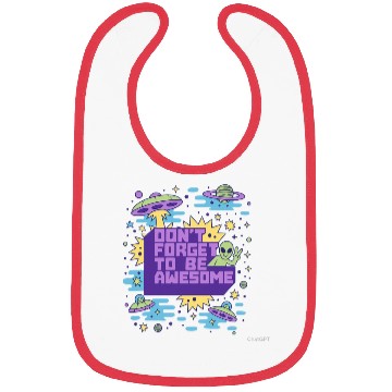 Discover Cosmic Alien Space Adventure Design Bibs