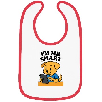 Discover Digital Puppy Exploring on Tablet Bibs