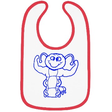 Discover Caterpillar bodybuilder strong muscle training gym Bibs