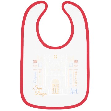 Discover San Diego Art Museum Hand drawing Bibs