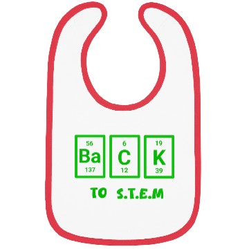 Discover Back to STEM science word art Bibs