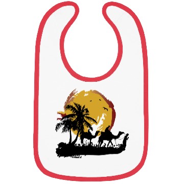 Discover Tropical Sunset Night Bibs
