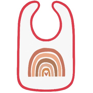 Discover Earth Tones Abstract Rainbow Design Bibs