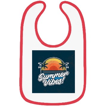 Discover Sunset Beach Summer Vibes Design Bibs
