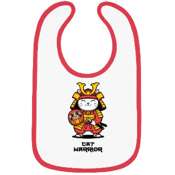 Discover Kawaii Samurai Cat with Daruma Doll – Japanese  Bibs