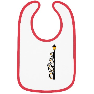 Discover Funny Penguins on Lamp Post Bibs