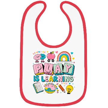 Discover back to school-Colorful Learning Play Illustration Bibs