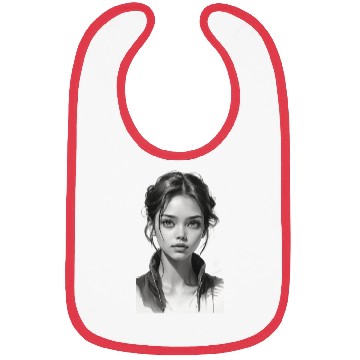 Discover Ethereal Portrait with Monochrome Elegance Bibs