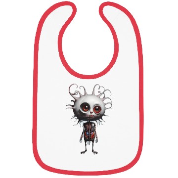 Discover Whimsical Alien Creature Illustration Bibs