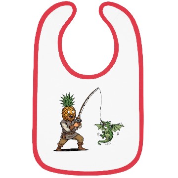 Discover Tropical Fishing Adventure Illustration Bibs