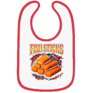 Discover Fish Sticks Favorite Food Weird 90s Fish Sticks Bibs