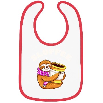 Discover Sloffee Sloth Coffee Lover Design  Bibs