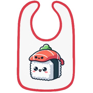 Discover kawaii sushi character - food Bibs