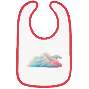 Discover Pastel Cloudscape Abstract Design Bibs
